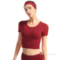 Жіноча спортивна бігова футболка з короткими рукавами